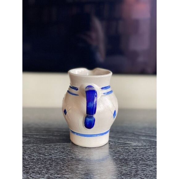 Handarbeit Studio Pottery, Germany, Salt Glaze Pitcher Vase, Signed - Picture 4 of 10